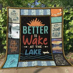 Lake Wake At The Lake Quilt Blanket Dhc03011626Dd and Home Decor