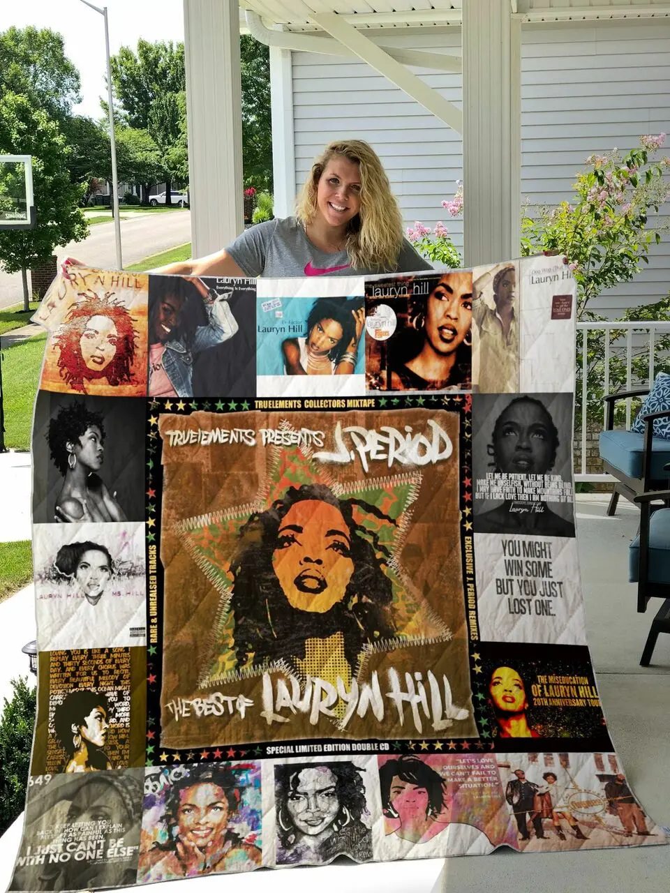 Lauryn Hill Quilt Blanket For Fans Ver 17 and Home Decor