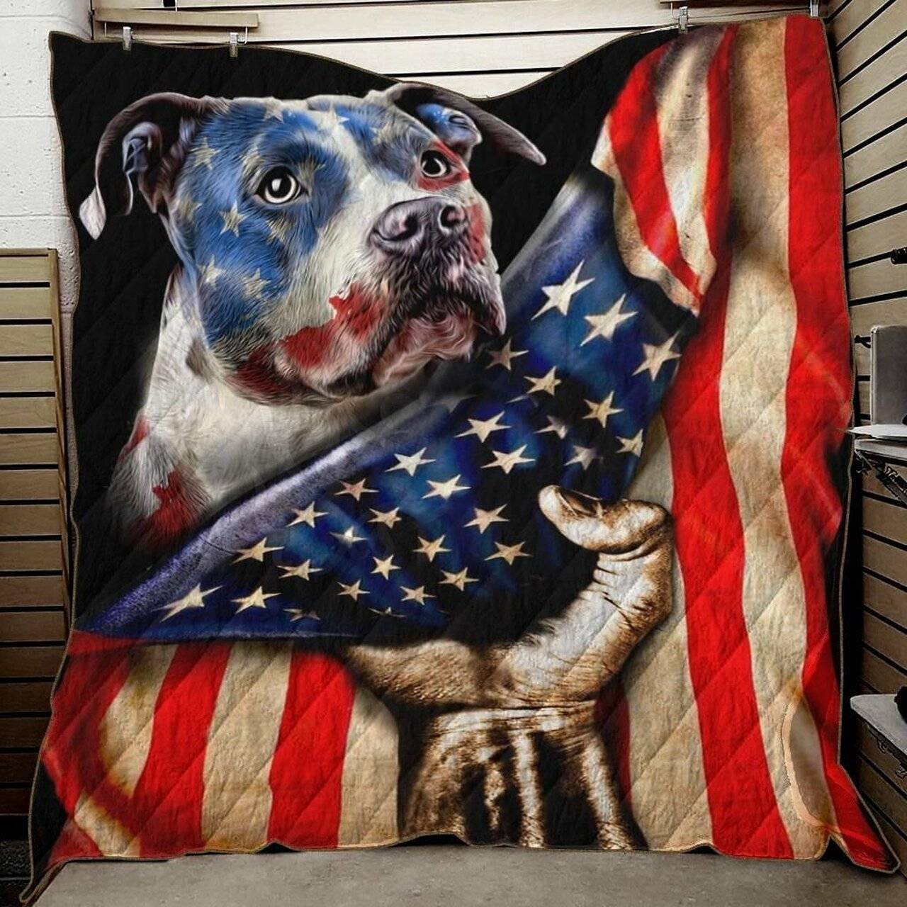 Ldd Pit Bull Vcb Quilt Derqlu and Home Decor