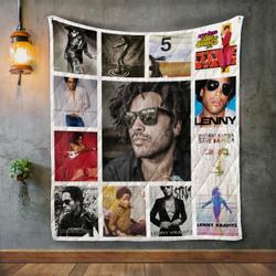 Lenny Kravitz Album Covers Quilt Blanket and Home Decor