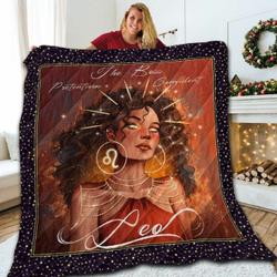 Leo Zodiac The Star V1 QE 3D Customized Quilt and Home Decor