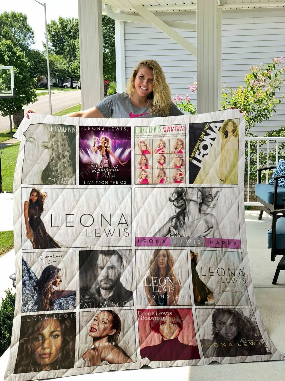 Leona Lewis Albums Quilt Blanket Ver14 and Home Decor
