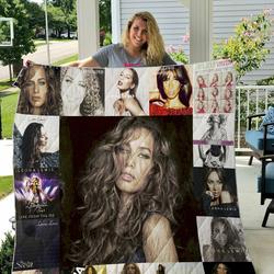 Leona Lewis Quilt Blanket and Home Decor
