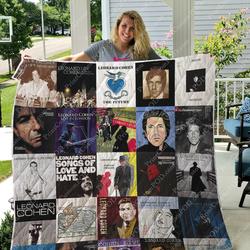 Leonard Cohen Albums Quilt Blanket For Fans Ver 25 and Home Decor