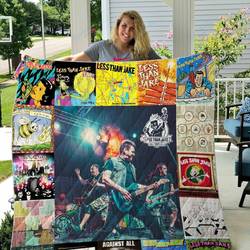 Less Than Jake Style Two Quilt Blanket and Home Decor