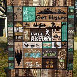 Let Go Hiking Pkd200687 Quilt Blanket and Home Decor