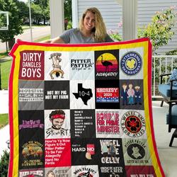 Letterkenny Pitter Patter Quilt Blanket and Home Decor