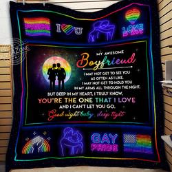 Lgbt Boyfriend Sleep Tight Quilt Cc and Home Decor