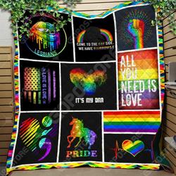 Lgbt Pride Special Like 3D Personalized Customized Quilt Blanket 1039 and Home Decor