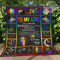 Lgbt To My Love Once Upon A Time Quilt - Nh and Home Decor