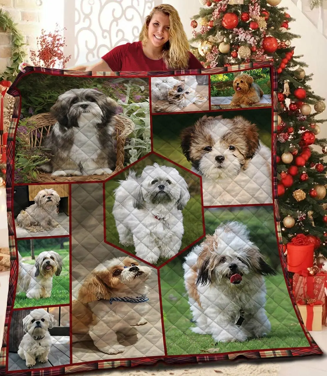 Lhasa Apso Quilt Kco and Home Decor