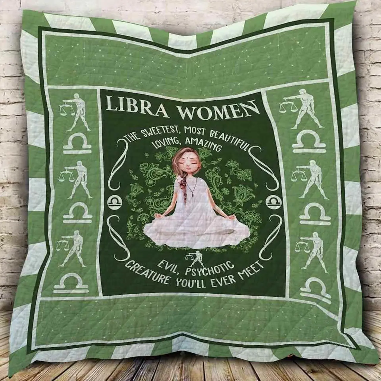 Libra Horoscope Blanket Th0607 Quilt and Home Decor