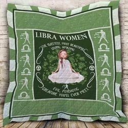 Libra Horoscope Blanket Th0607 Quilt and Home Decor
