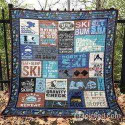 Life Is Better On The Slopes Quilt Blanket Aq55  Quilt and Home Decor