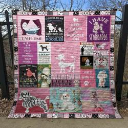 Life Is Better With A Poodle Blanket Th2906 Quilt and Home Decor