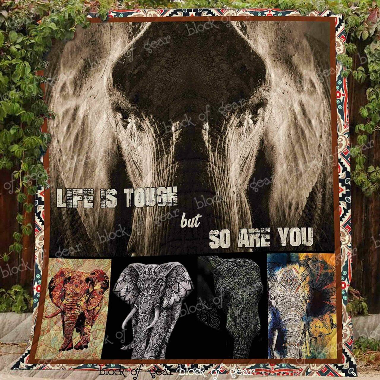 Life Is Tough But So Are You Blanket Kc1807 Quilt and Home Decor