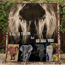 Life Is Tough But So Are You Blanket Kc1807 Quilt and Home Decor