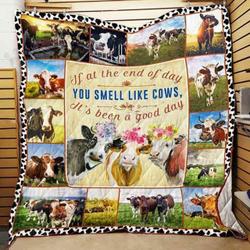 Life With Cows Quilt Jzr and Home Decor