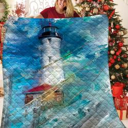 Lighthouse Quilt Jxj and Home Decor