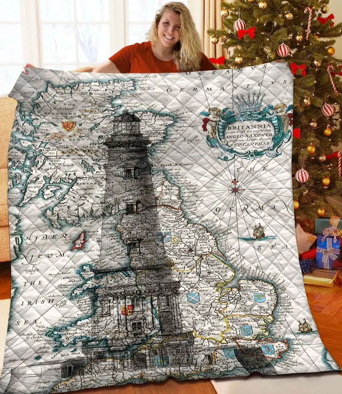 Lighthouse Quilt Jxt and Home Decor