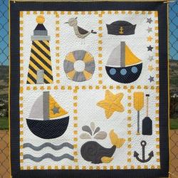 Lighthouse Sailboat Hur Quilt Cysinr and Home Decor