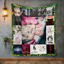 Lil Peep Style 2 Quilt Blanket and Home Decor