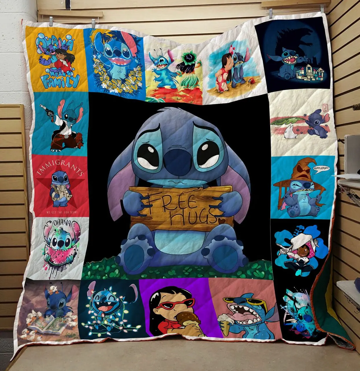Lilo and Stitch 3D Personalized Customized Quilt Blanket 1732 and Home Decor