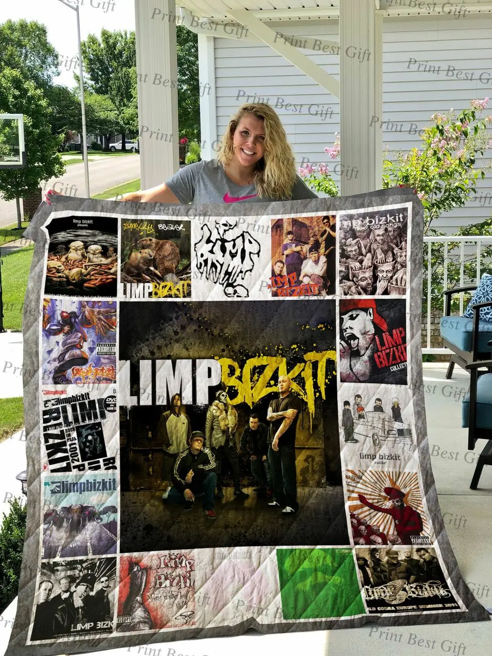 Limp Bizkit Albums Cover Poster Quilt Blanket Ver 2 and Home Decor
