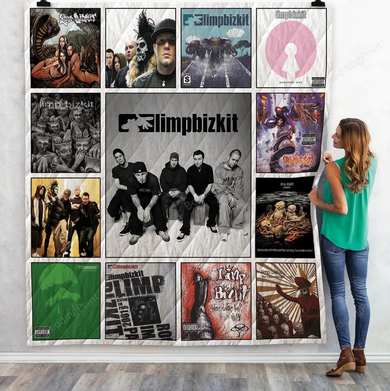 Limp Bizkit Albums Quilt Blanket Ver13 and Home Decor