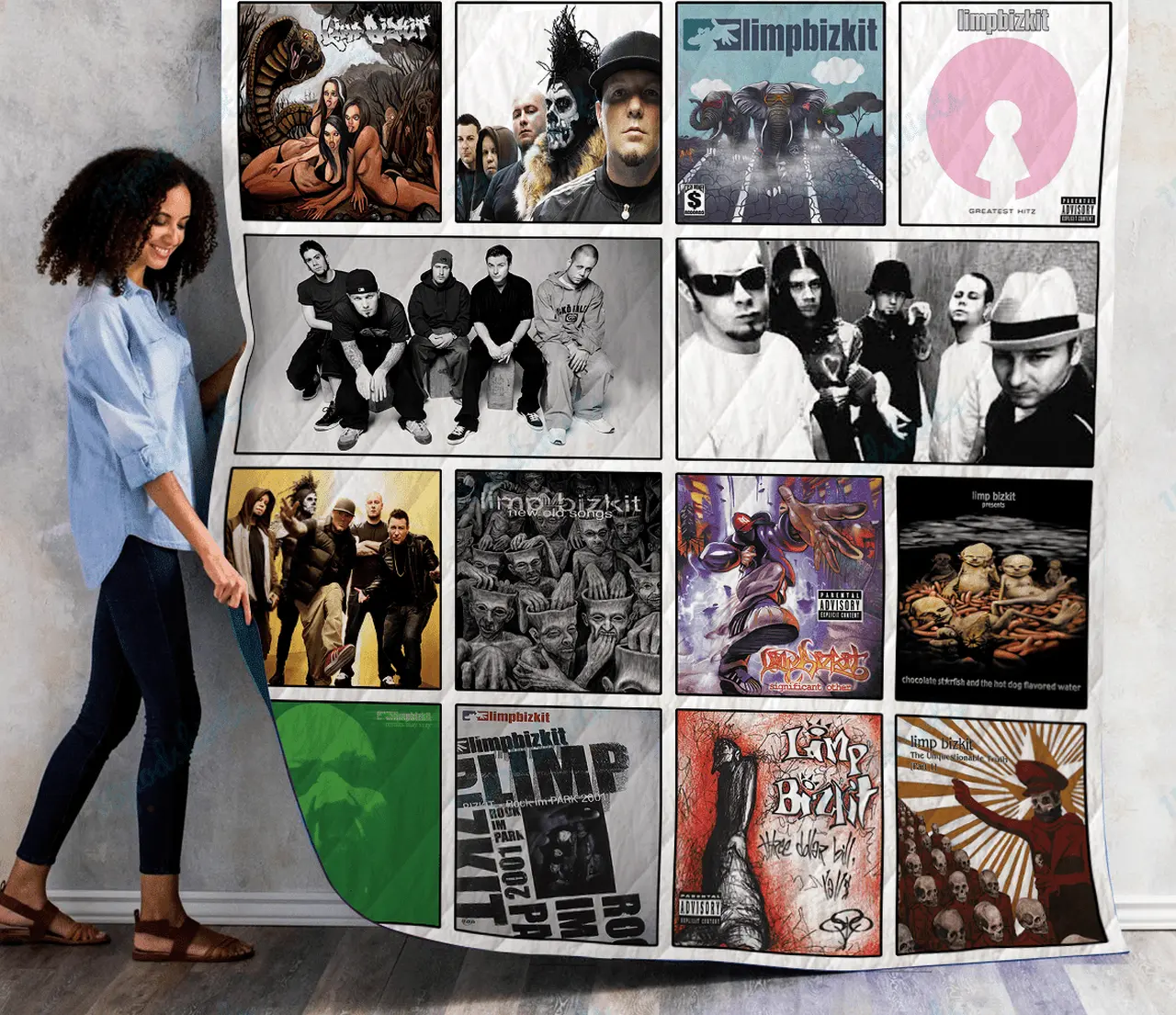 Limp Bizkit Albums Quilt Blanket Ver14 and Home Decor