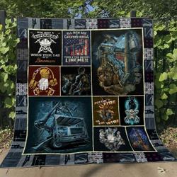 Lineman Nn240524 Quilt Blanket and Home Decor