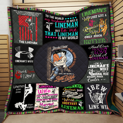 Lineman Quilt Bih and Home Decor