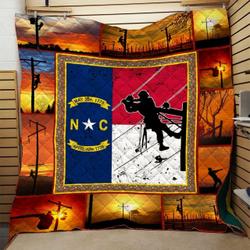 Lineman Quilt Blanket Dhc0910537Vt and Home Decor