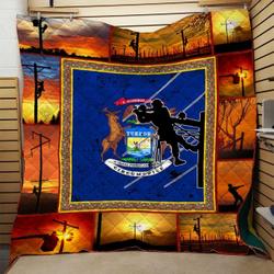 Lineman Quilt Blanket Dhc0910538Vt and Home Decor