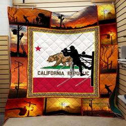 Lineman Quilt Blanket Dhc0910559Vt and Home Decor