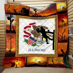 Lineman Quilt Blanket Dhc0910561Vt and Home Decor