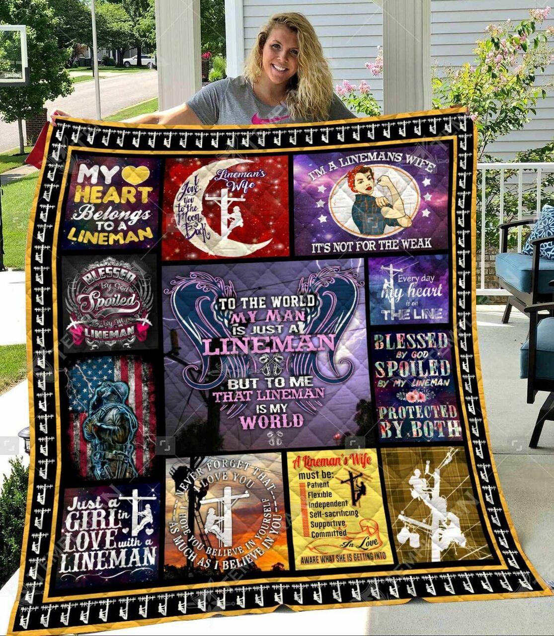 Lineman Quilt Bob and Home Decor