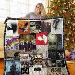 Linkin Park Albums Cover Poster Quilt Blanket Ver 3 and Home Decor