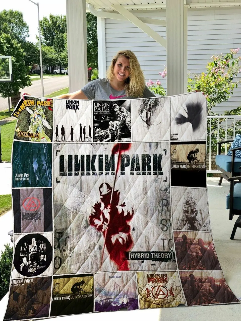Linkin Park Quilt Blanket 01285 and Home Decor