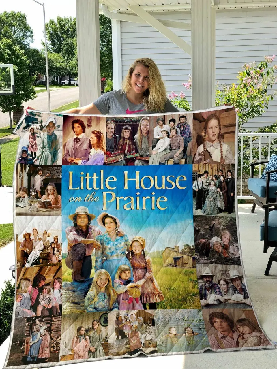 Little House On The Prairie Quilt Blanket 01072 and Home Decor