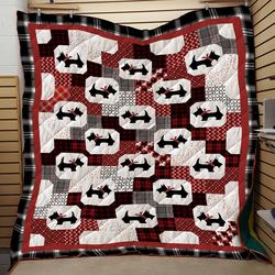 Little Scottie HUR27785 3D Customized Quilt 2307 and Home Decor