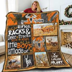 Live Laugh Hunt 3D Customized Quilt and Home Decor