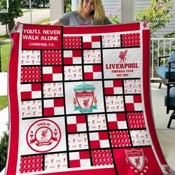Liverpool F C Quilt Blanket B310504  Quilt and Home Decor