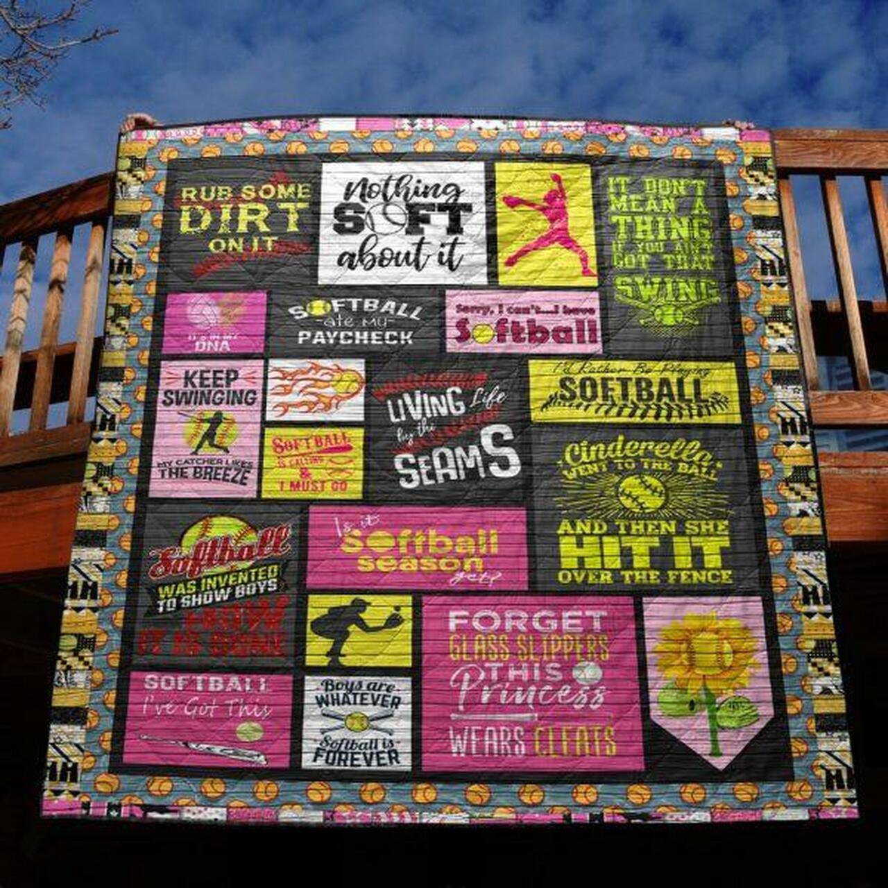 Living Life By The Seams Quilt Blanket Py68 Quilt and Home Decor