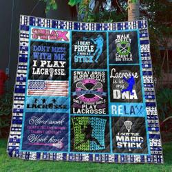 Living The Lax Life Quilt Blanket Ylh5  Quilt and Home Decor