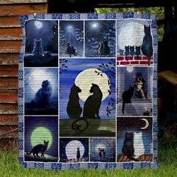 LL Cat Quilt Blanket Ver 01 and Home Decor
