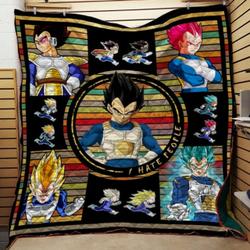 Ll - Dragon Ball Vegeta Quilt Blanket and Home Decor