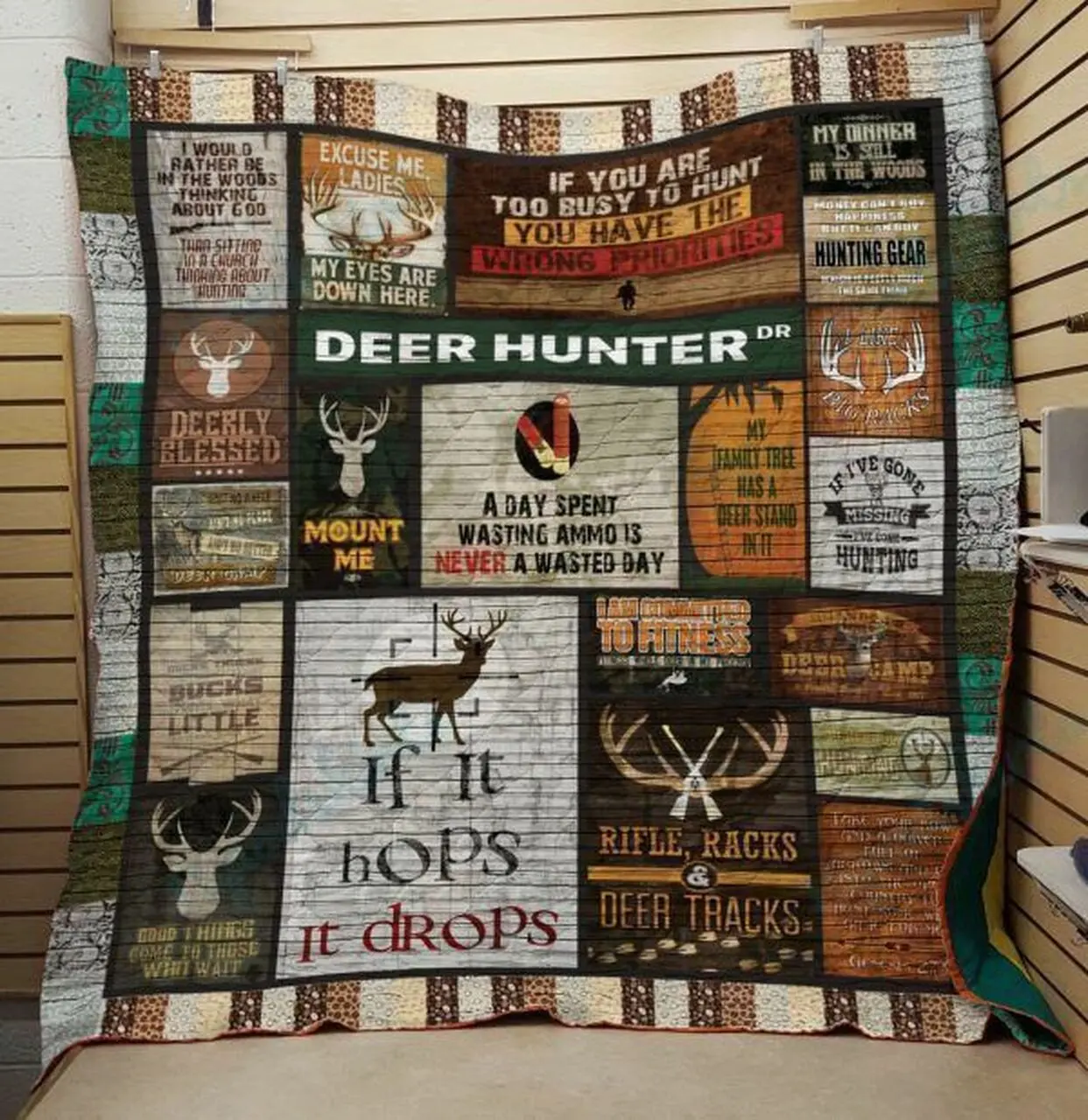 Ll Hunting Quilt Blanket and Home Decor