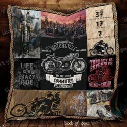 Ll Life Is A Crazy Ride Quilt Blanket and Home Decor