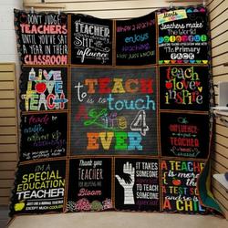 Ll - Teacher Quilt Blanket and Home Decor